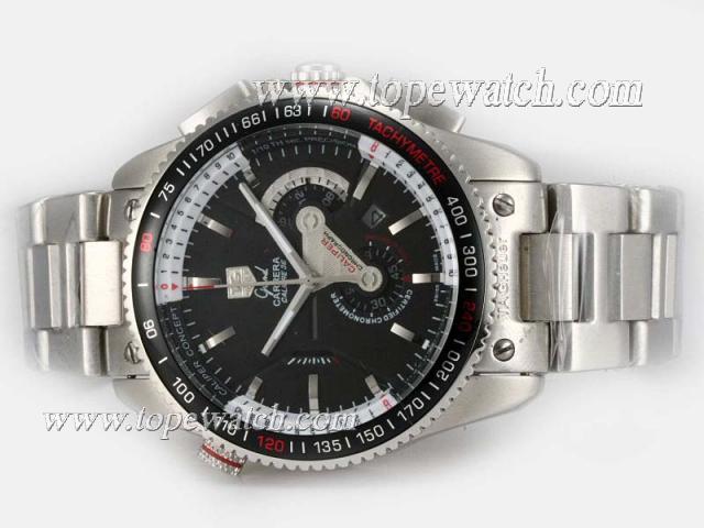 Replica Tag Heuer Grand Carrera Calibre 36 Working Chronograph with Black Dial