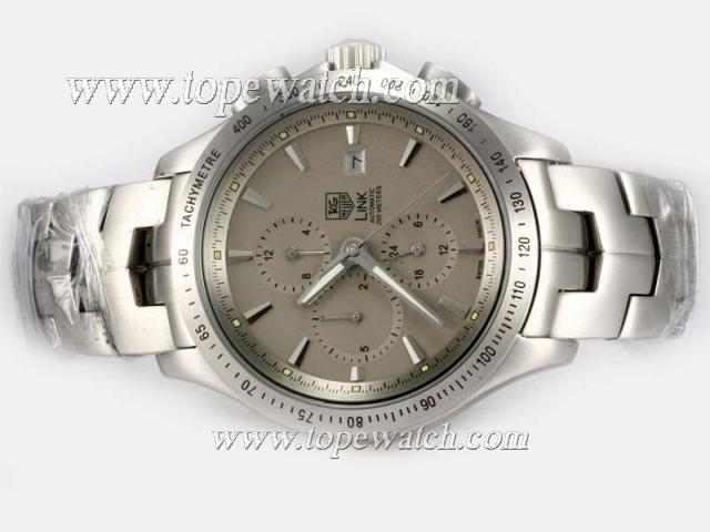 Replica Tag Heuer Link 200 Meters Chronograph Automatic with Gray Dial