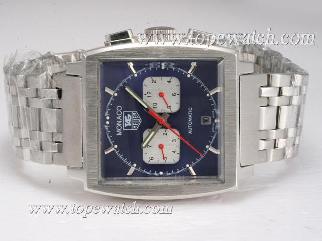 Replica Tag Heuer Monaco Chronograph Automatic with Blue Dial