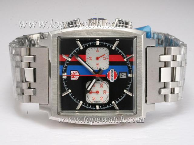 Replica Tag Heuer Monaco Working Chronograph Black Dial